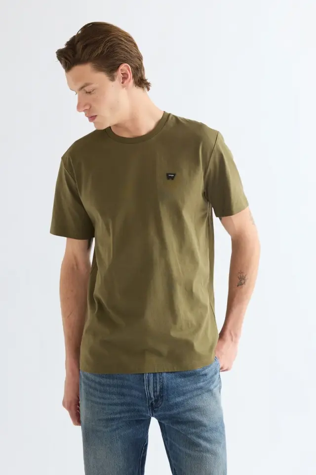 Wrangler Ανδρικό SIGN OFF T-Shirt 112388207 - Olive Night - XXL