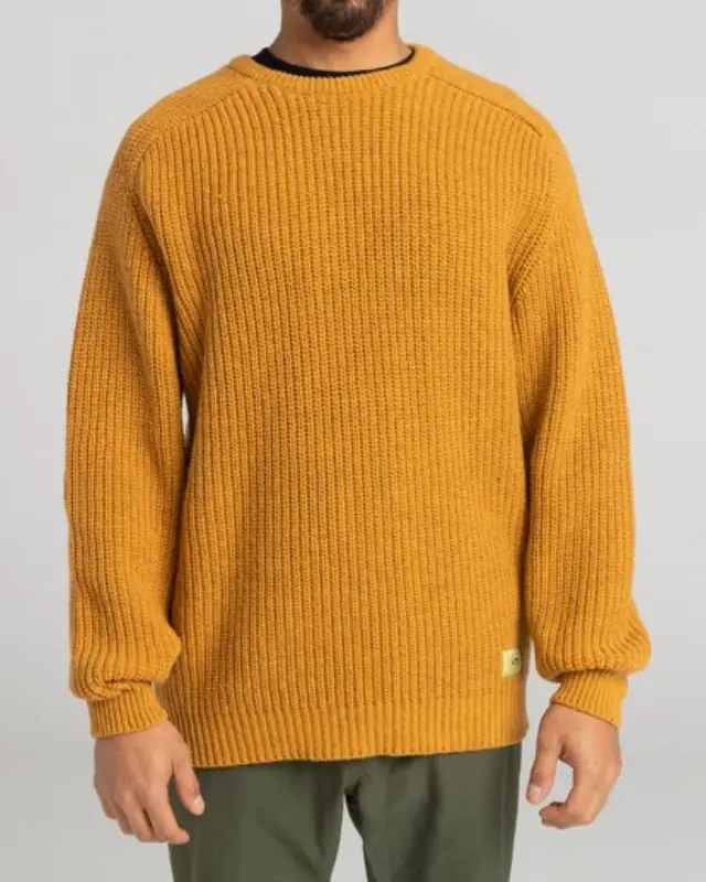 BILLABONG HARBOR RIB CREW ΠΛΕΚΤΟ ΑΝΔΡΙΚΟ GOLD