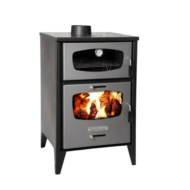 Starstoves ST220 Ξυλόσομπα από Ατσάλι με Φούρνο 16kW Γκρι