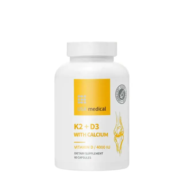 USA medical K2+D3 Capsule with Calcium and Vitamin C