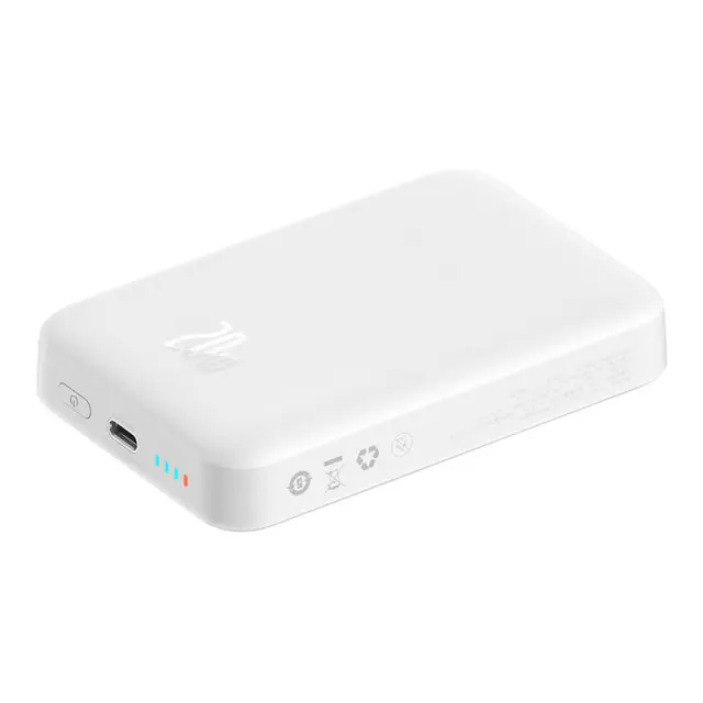 Baseus Magnetic Mini Overseas Edition MagSafe Power Bank 10000mAh 20W White (PPCX070002) (BASPPCX070002) 2