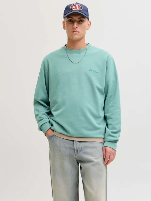 JJEARCHIVE GRAPHIC SWEAT CREW NECK NOOS Mineral Blue 2