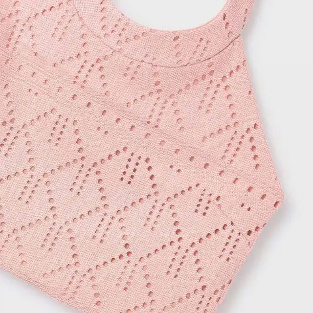 Junior 10 έως 18 ετών Τοπ διάτρητο Better Cotton ροζ 2