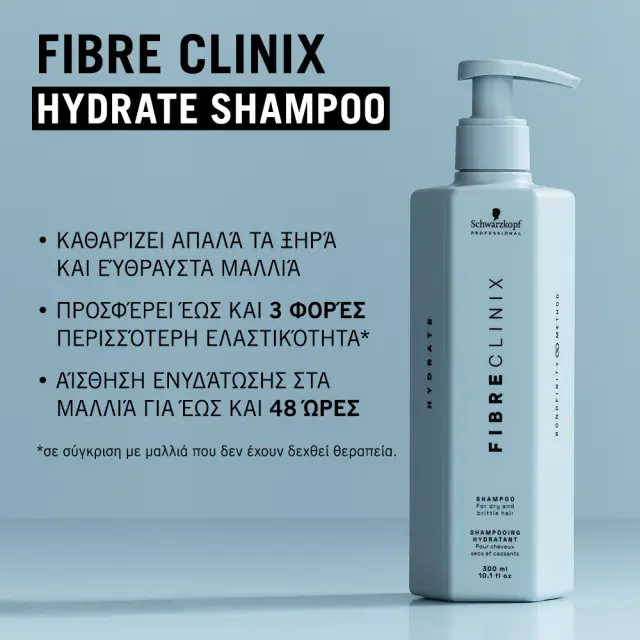 Schwarzkopf Professional Fibre Clinix Hydrate Shampoo 1000ml 2