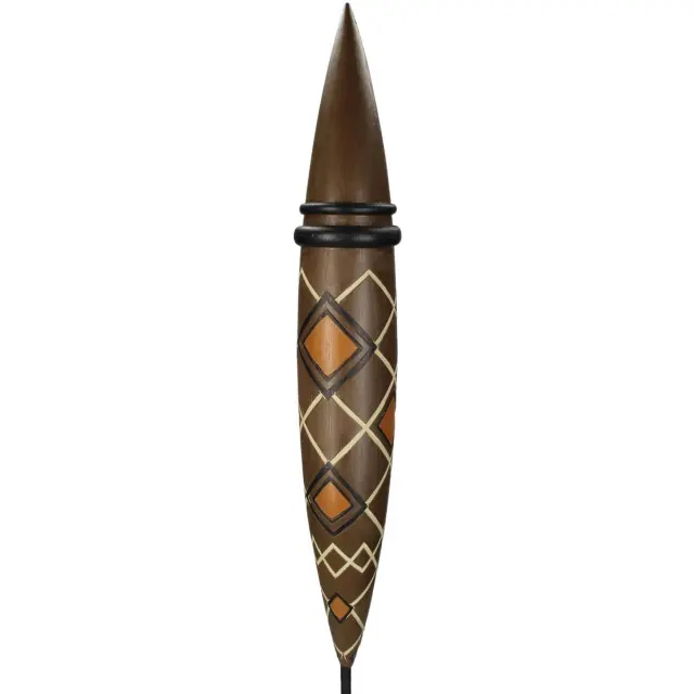 Διακοσμητικό Tribal Καφέ Polyresin 10X10X65cm 2
