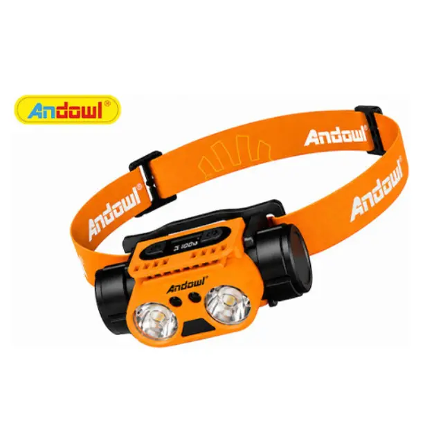 Andowl Επαναφορτιζόμενος Φακός Κεφαλής LED Q-D08