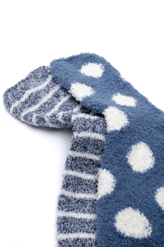 SC-W210-008 - Yacht Blue - SOFT SOCKS 2 PACK - YATCH BLUE - O/S 36-40 2