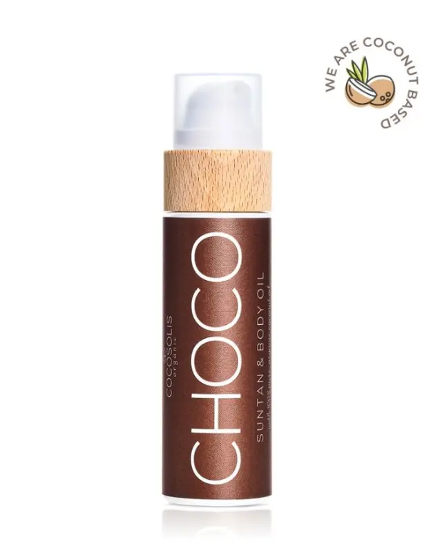 Cocosolis CHOCO Suntan & Body Oil Φυσικό Λάδι Μαυρίσματος με Άρωμα Σοκολάτας, 200ml