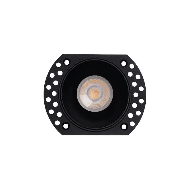 Hudi 03287/B Σποτ στρογγυλό σταθερό trimless IP65 ø10.6x3.8cm μαύρο