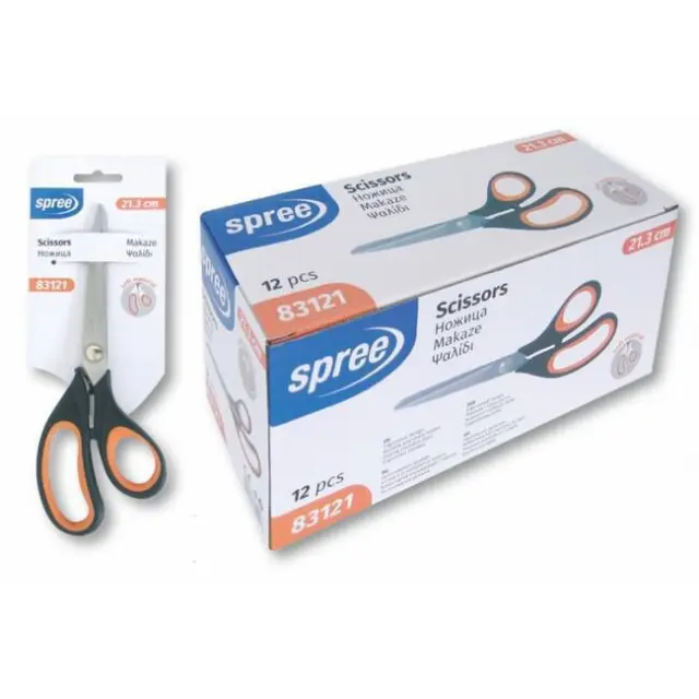Spree Ψαλίδι Γραφείου με Λαβή Soft 19cm (83119)