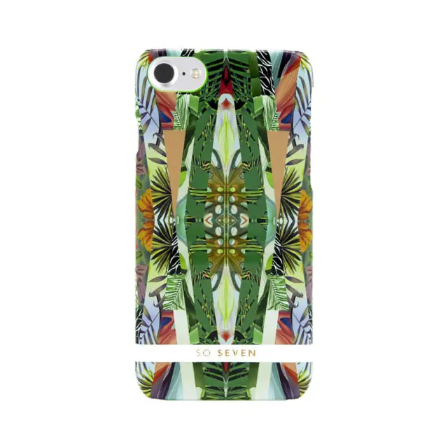 Πλαστική Θήκη So Seven Miami Για Apple iPhone 7 / 8 / SE 2020 / SE 2022 Green, Yellow And Red Tropical Leaves