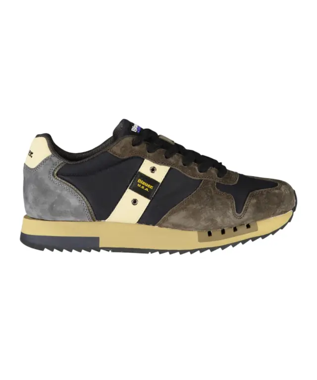 Blauer - Ανδρικά Sneakers F5QUEENS01WAX-NVYBRW Μπλε/Καφέ