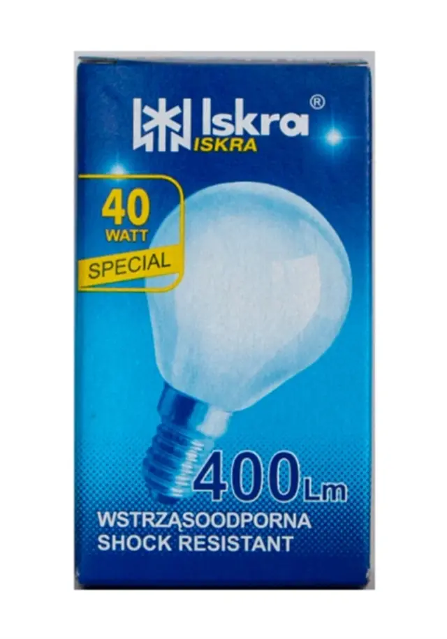 Iskra Λάμπα Σφαιρικό Ε14/40W Γαλακτος