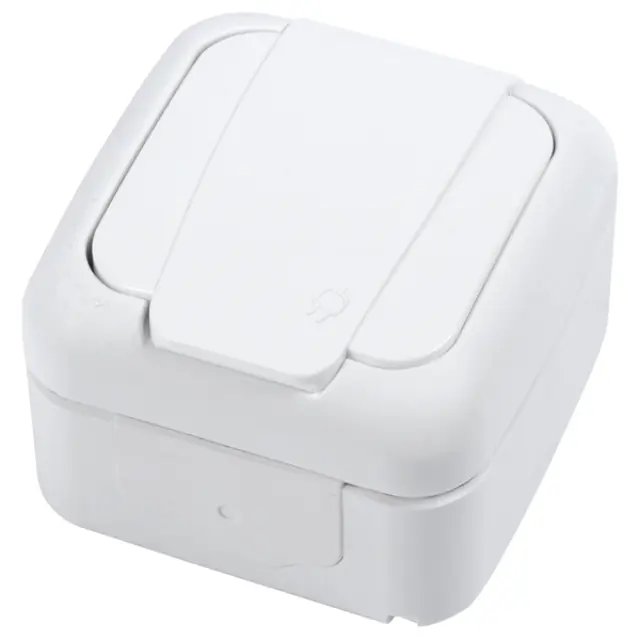Palmiye White (Quick Connection) Child Protected Earthed Socket