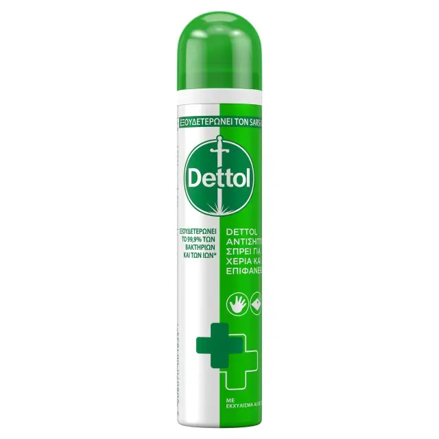 Dettol Αντιβακτηριδιακό Απολυμαντικό Σπρέι για Χέρια & Επιφάνειες 2 σε 1  90ml