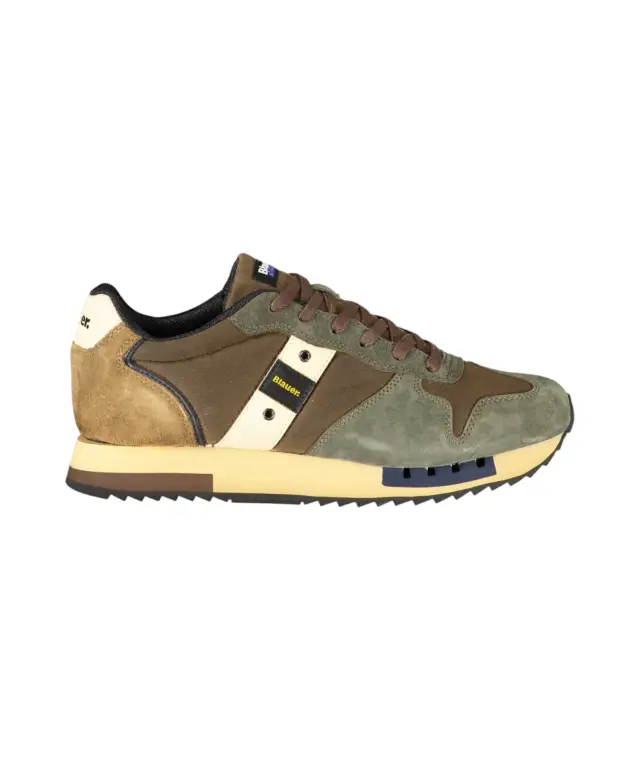 Blauer - Ανδρικά Sneakers F6QUEENS01WAX-BRWMIL Καφέ/Πράσινο