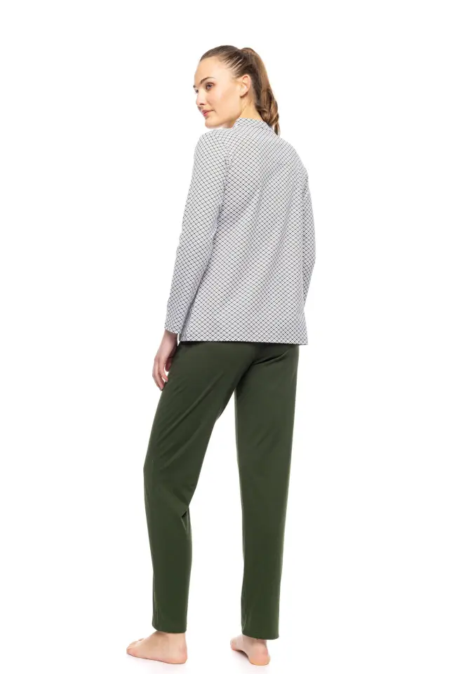 W1761 - Type - PYJAMA MODERN FLOWER GREEN 3