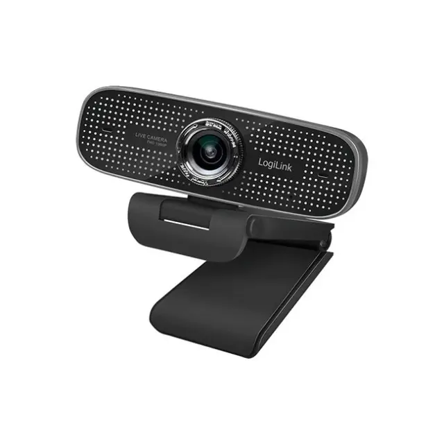 Logilink Webcam FHD Dual Microphones 100° Black (UA0378)