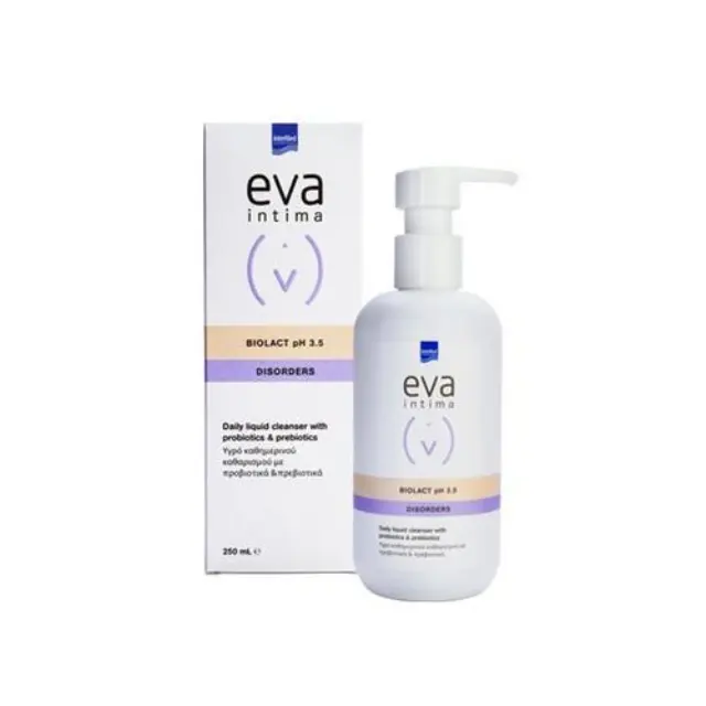 Intermed Eva Intima Biolact Cleanser Υγρό Καθαρισμού της Ευαίσθητης Περιοχής με Προβιοτικά και Πρεβιοτικά, 250ml