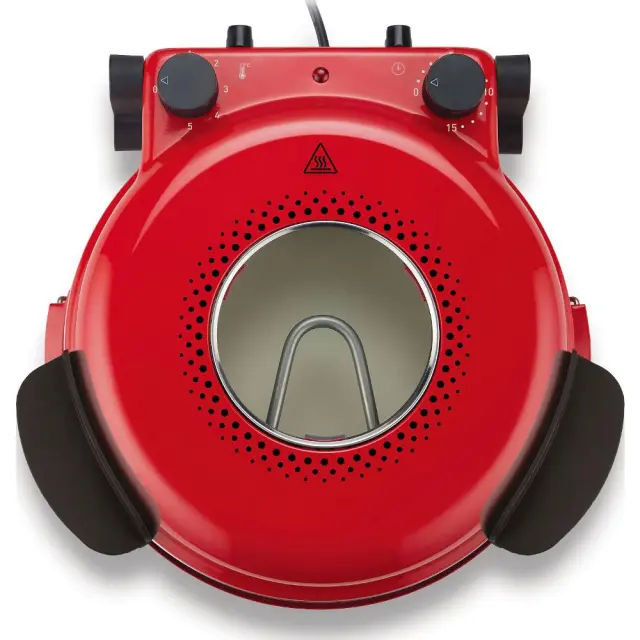 Ηλεκτρικό Φουρνάκι Πίτσας Smarton PO 300 1200W με Επιλογή Θερμοκρασίας και Χρόνου Ψησίματος και Ηχητική Ειδοποίηση Κόκκινο 3
