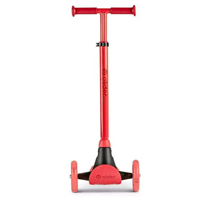 Yvolution Y Glider Kiwi Scooter - Κόκκινο παιδικό πατίνι με led ροδάκια 2