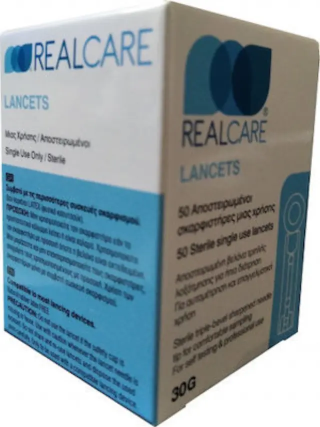 Real Care Lancets Σκαρφιστήρες 30G 50τμχ 2