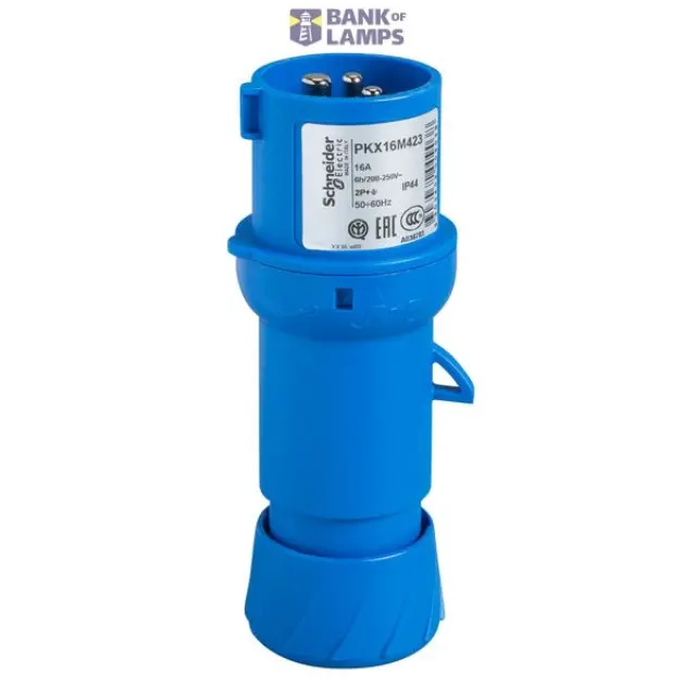 PratiKa wander plug - straight - 32 A - 2P + E - 200...250 V AC - IP44