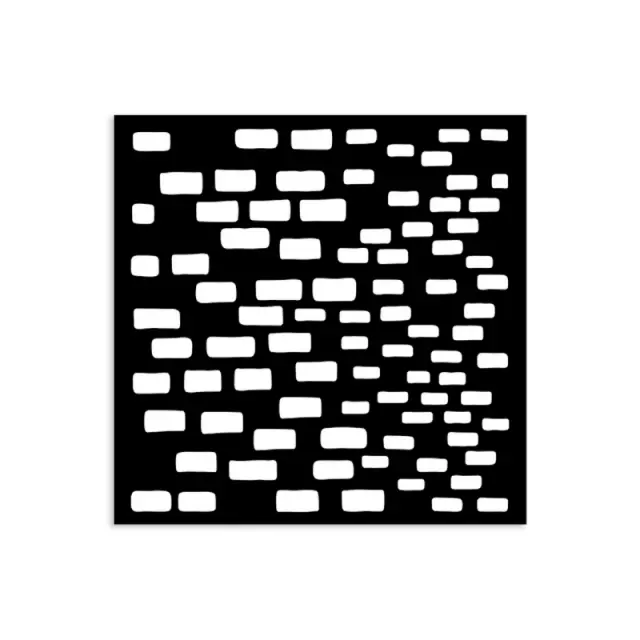 Thick Stencil 12x12cm, Stamperia, Silent Sea, Bricks