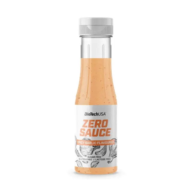 Biotech USA Zero Spicy Garlic Καυτερή Sauce 350ml