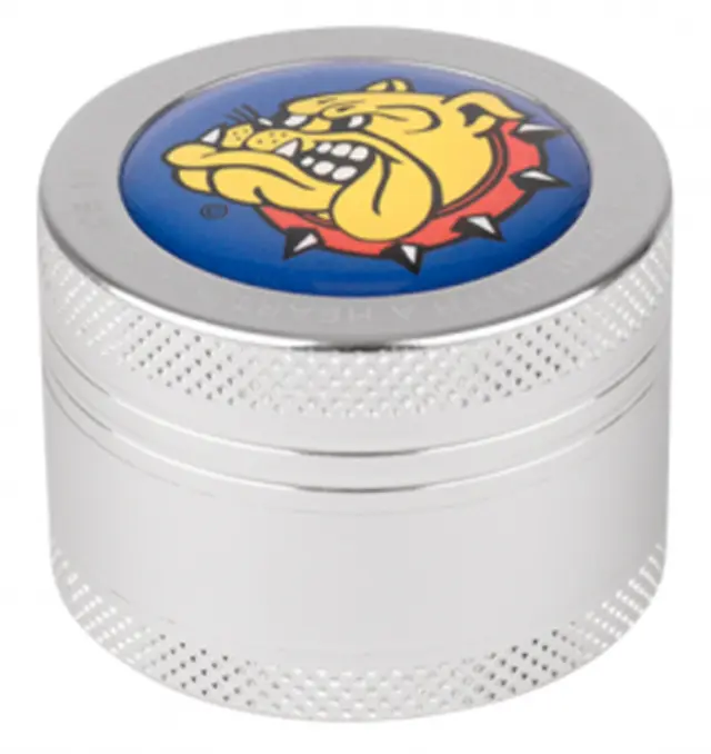 The Bulldog Amsterdam Grinder Μεταλλικό Ασημί 35mm - 3 Parts 2