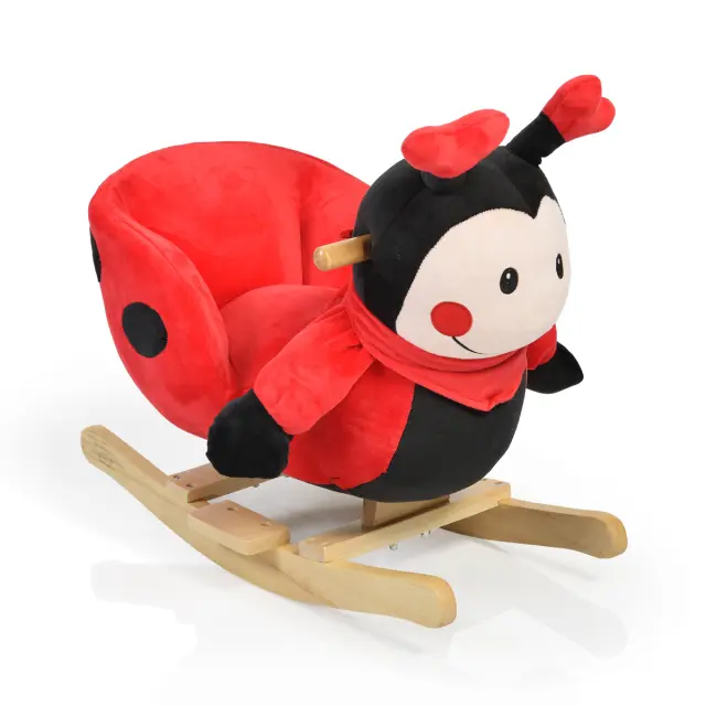 MONI TOYS - Plush rocking animal Ladybug WJ-635 - 3800146242237