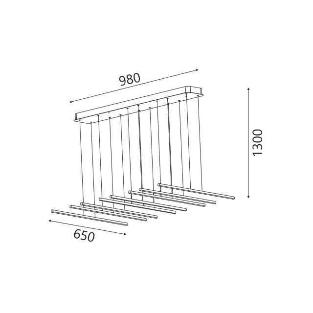 ΚΡΕΜΑΣΤΟ ΦΩΤΙΣΤΙΚΟ LED ACA KY011AC14XWH CORE ΑΜΜΩΔΕΣ ΛΕΥΚΟ ΑΛΟΥΜΙΝΙΟ + ΣΙΛΙΚΟΝΗ 80W 2800K-3200K-4000K 3200LM IP20 650MMX8PCS / KY011AC14XWH 3