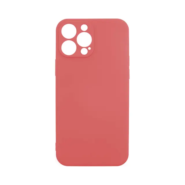 Θήκη Σιλικόνης Soft Back Liquid Silicone Case Για Apple iPhone 13 Pro Max Κόκκινη