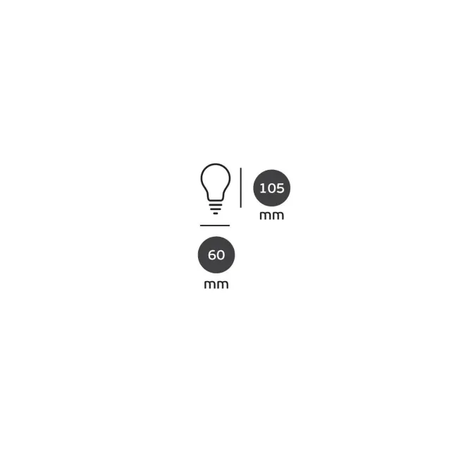 5 Τεμάχια Λάμπες led E27 Filament ασημί 7W 2700Κ Dimmable 05122/D/E/ST/W 2