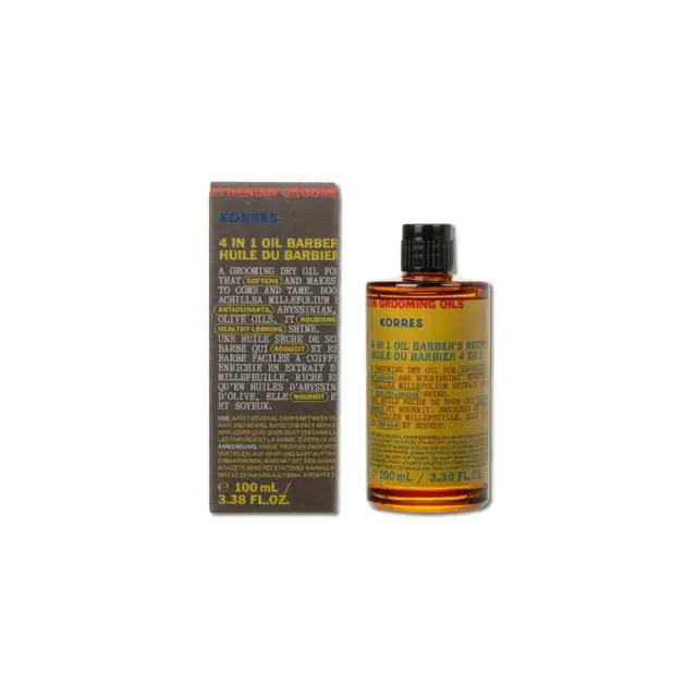 Korres Athenian Grooming Ξηρό Λάδι Ανδρικής Περιποίησης 4 σε 1 για Μαλλιά & Γένια 100ml