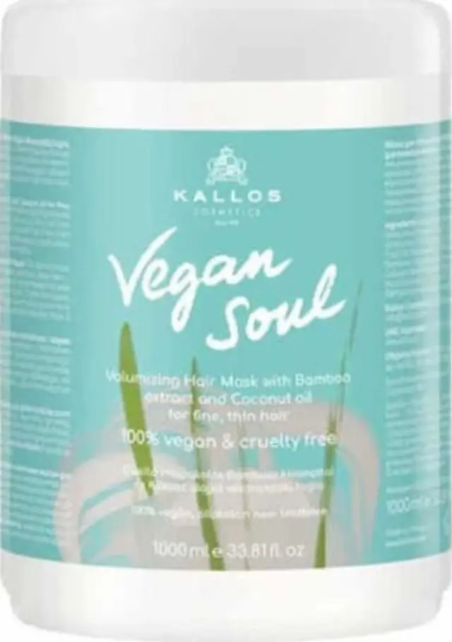 Kallos Vegan Soul Μάσκα Μαλλιών για Ενυδάτωση 1000ml