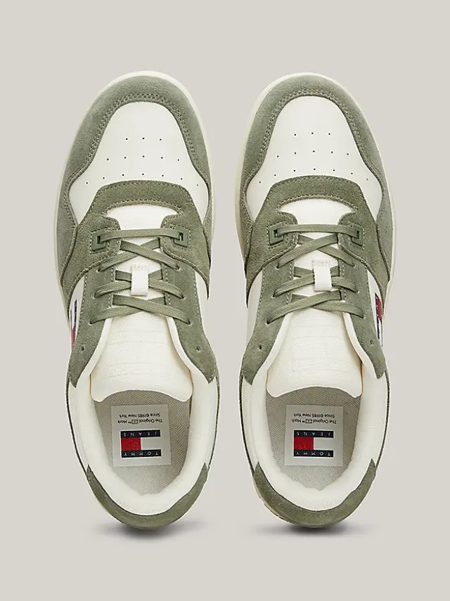 Tommy Hilfiger – Ανδρικά Sneakers Tjm Basket Leather EM0EM01440-M01 Λαδί 3
