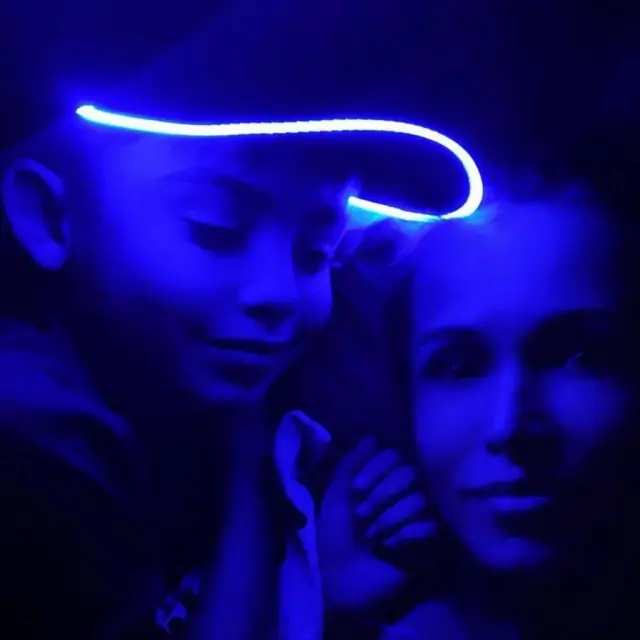 Illuminated Led Light Up Baseball Cap Black-Electric Blue - One Size 3