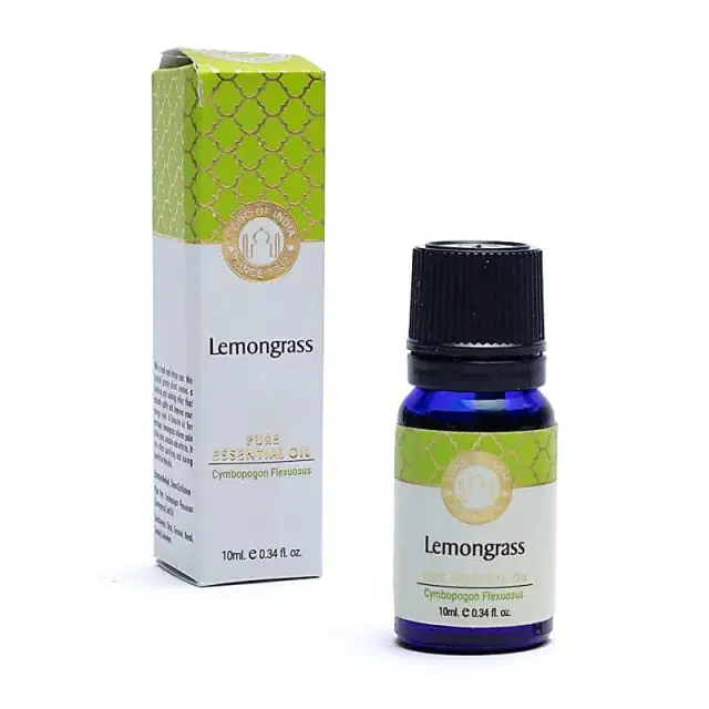 Φυσικό Αιθέριο Έλαιο Λεμονόχορτο Lemongrass Pure Essential Oil Song of India 10ml