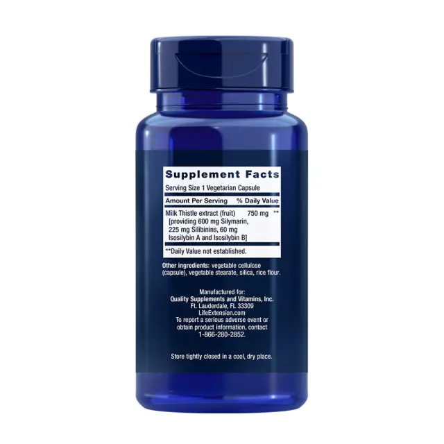 Life Extension Milk Thistle (Silymarin Silibinins Isosilybin A & B) 2