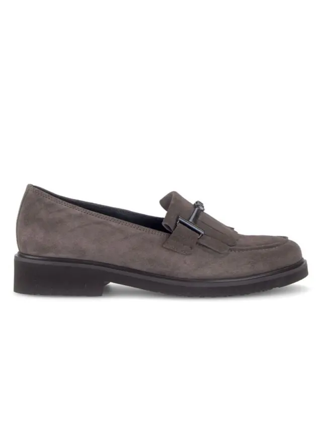 Gabor Μοκασίνια-Loafers Γυναικείο δέρμα Nubuck Γκρί GAB/401102 003-TAUPE 3