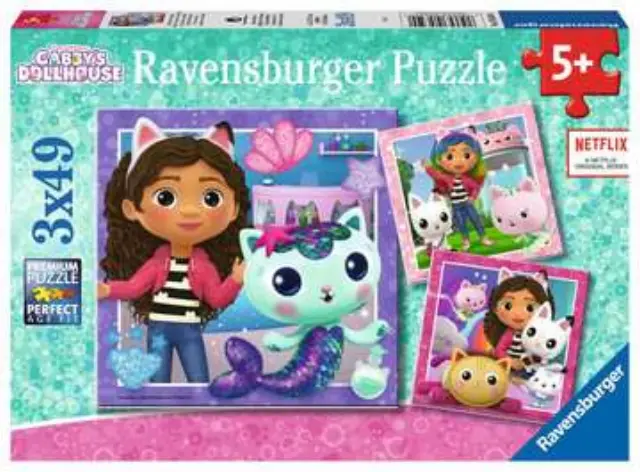 Ravensburger - Gabbys Dollhouse 3x49p - (10105659) - Toys