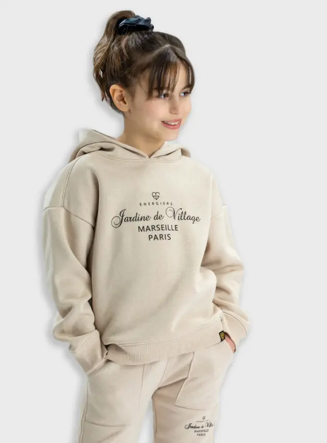 Junior 10 έως 18 ετών Φούτερ φόρμα με τύπωμα βανίλια