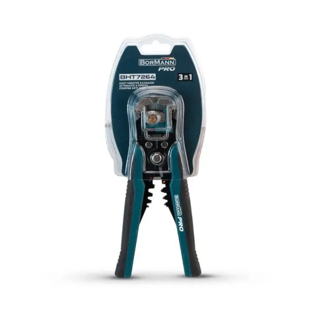 Bormann Pro BHT7264 - Απογυμνωτής καλωδίων αυτόματος και πρέσσα ακροδεκτών (047438) 2