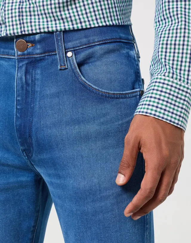 Wrangler Ανδρικό LARSTON 812 RUSTIC Τζιν Παντελόνι – Blue - 40W 34L 3