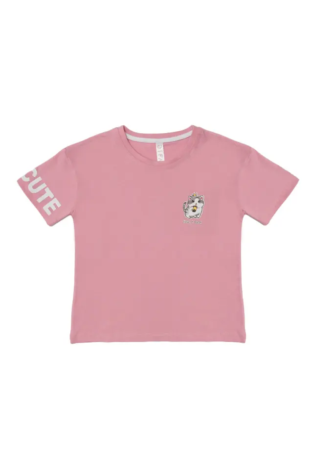 T-Shirt Kid Mini Cute Ροζ
