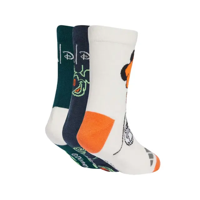 adidas Performance Kids Disney Mickey Mouse 3 Pair Crew Socks Άσπρο - Πράσινο JM1808 (adidas Performance) 2