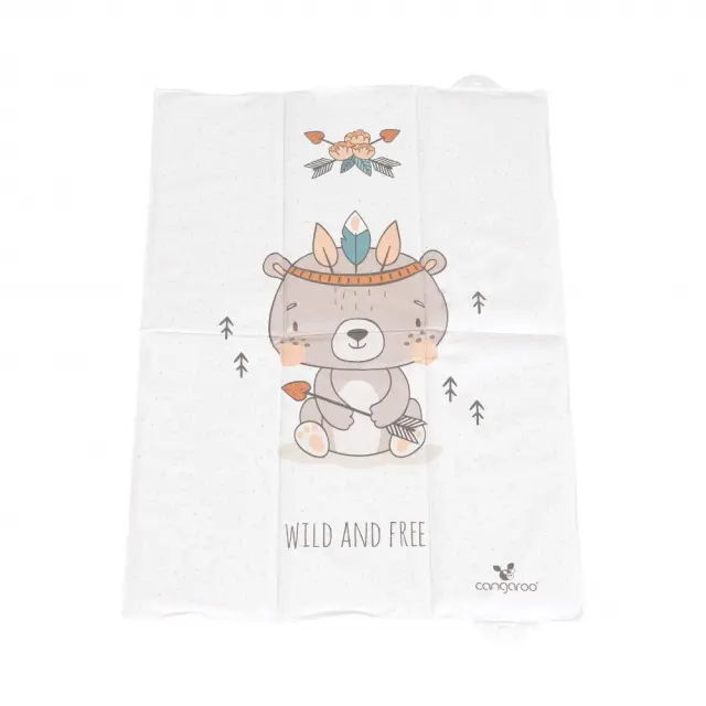 Cangaroo Αλλαξιέρα Μωρού Πτυσσόμενη 40x60cm Wild And Free Bear