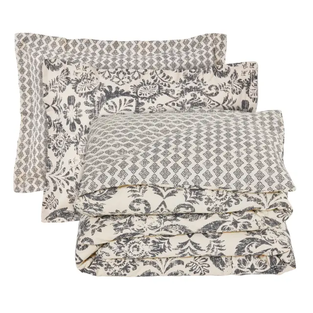 Σετ Σεντόνια 170x260 Μονά Happy Das Home 9677 Taupe-Black 100% βαμβακερόΧωρίς Λάστιχο 3