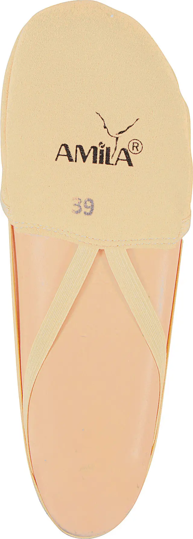 AMILA Παπούτσια Ρυθμικής Γυμναστικής Μύτης Microfiber Tan, Νο28 (98865) - 28 2